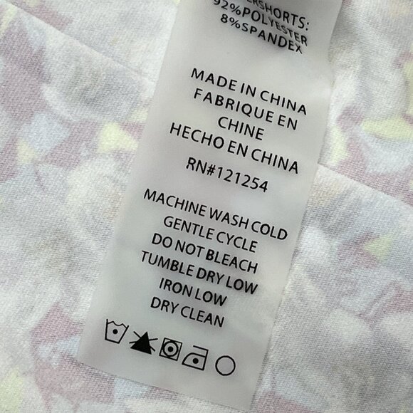 Jofit Apparel Skort Womens XXL Purple Floral Tiered Mini Tennis Athletic‎ UPF 50 - Picture 9 of 9